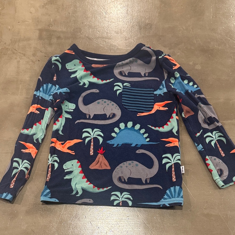 Play by Little Sleepies Dinosaur Print Long Sleeve Shirt